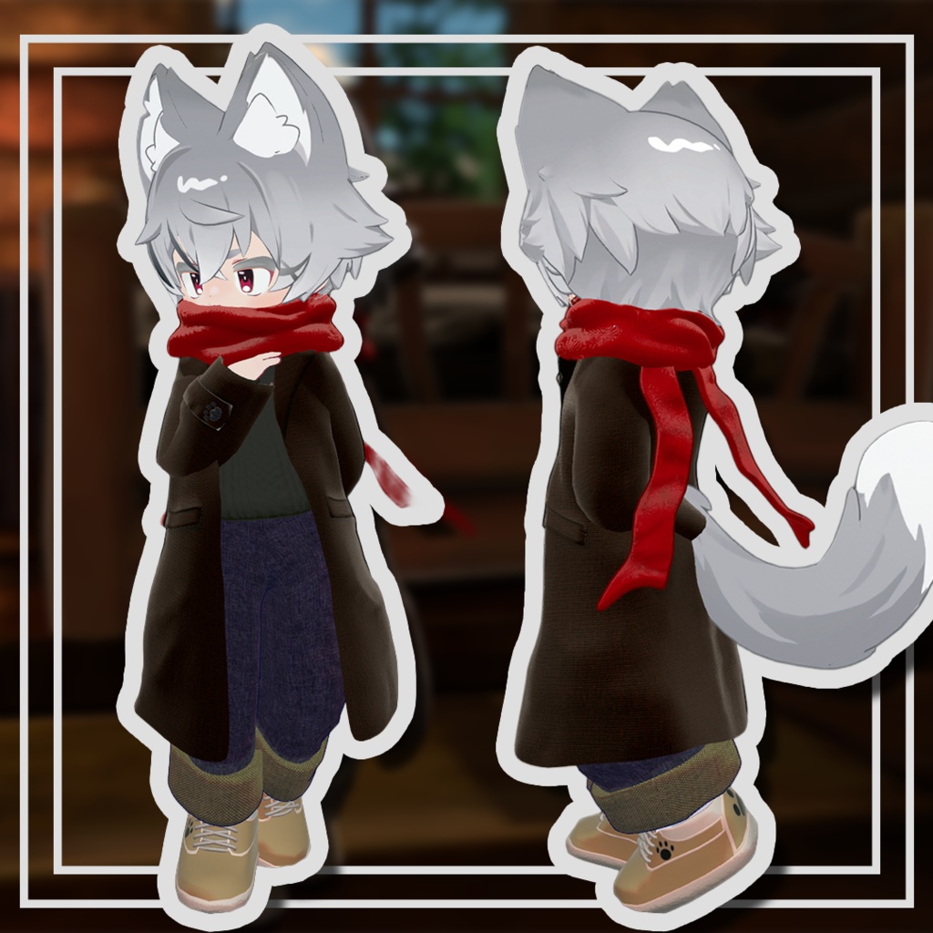 【VRChat】赤いマフラー【リルレオ対応】