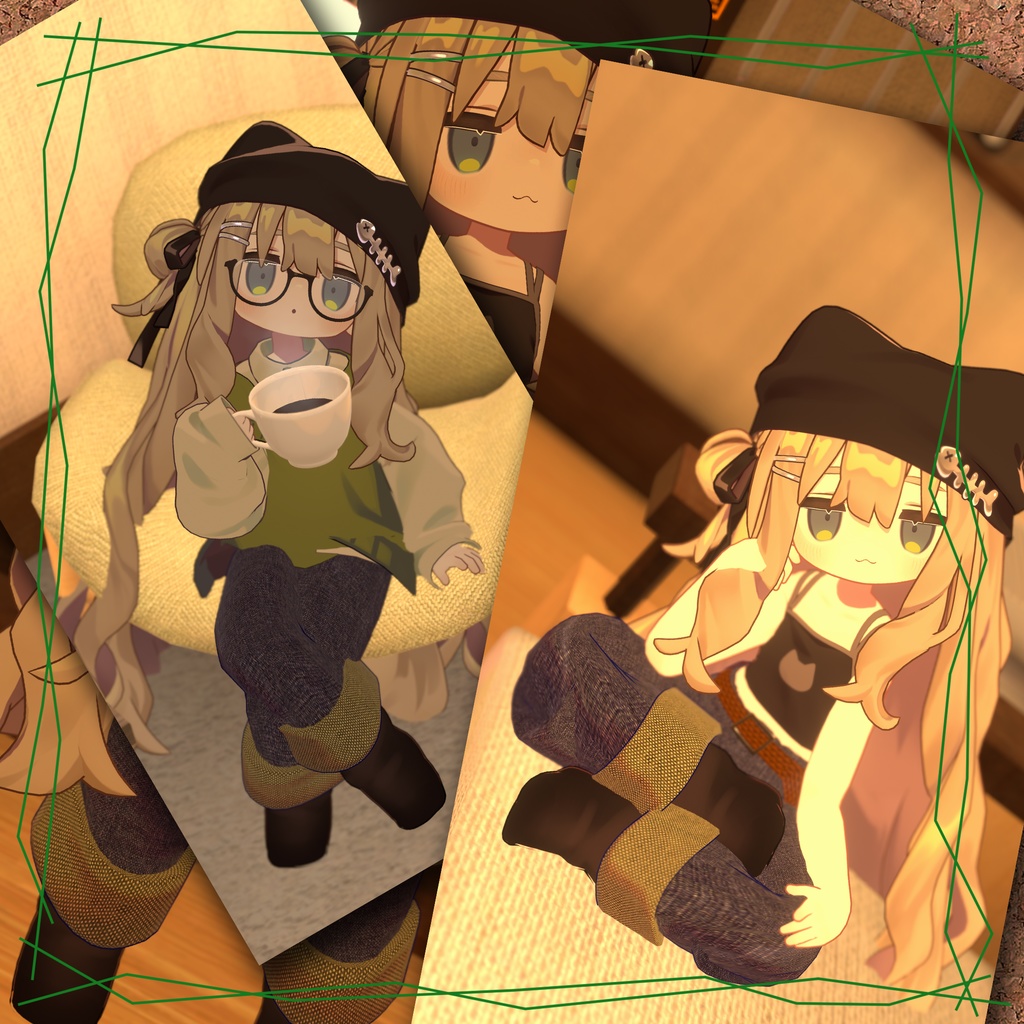 ゆるまめロールアップジーンズ【まめふれんず対応】