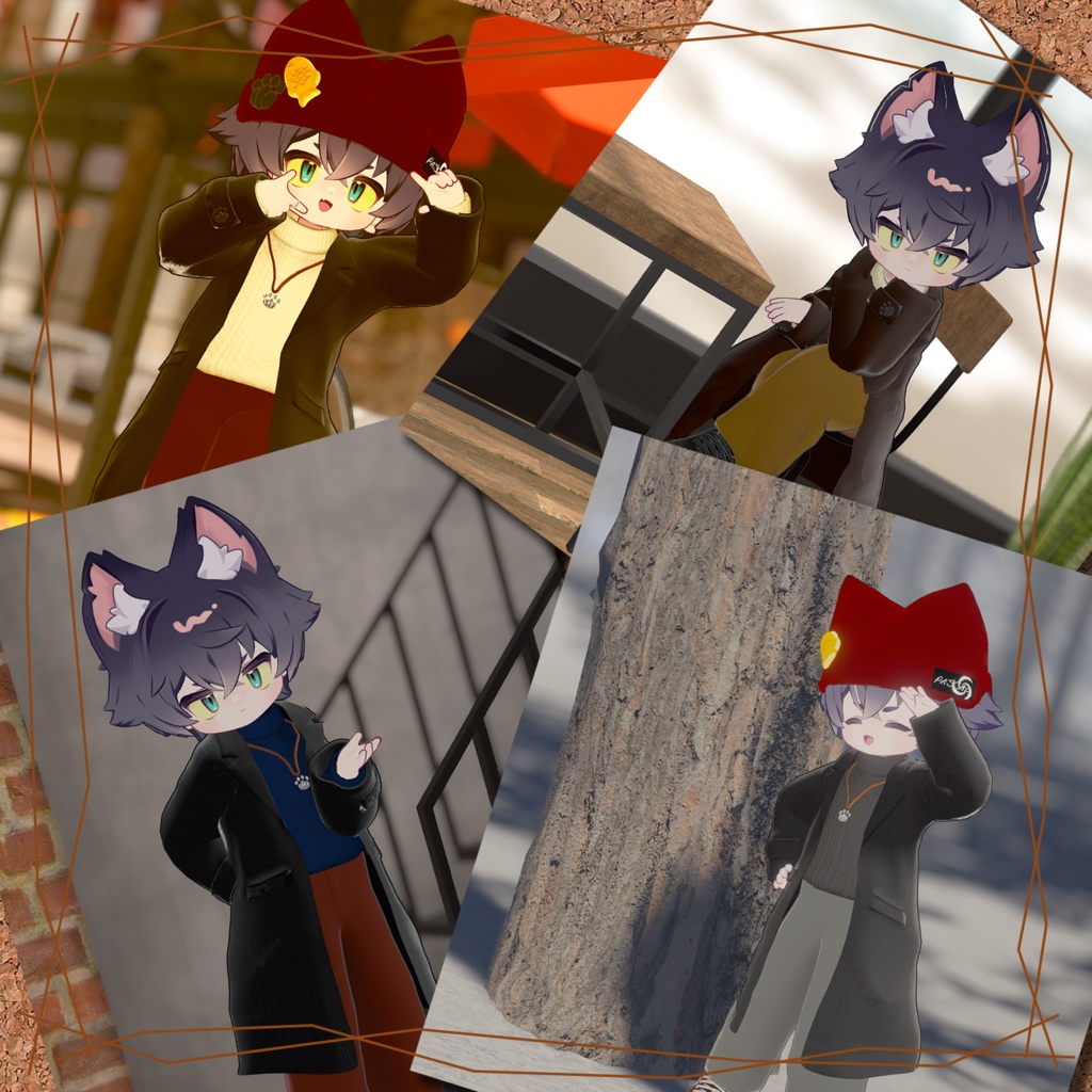 冬のお散歩ロングコート【まめふれんず対応】