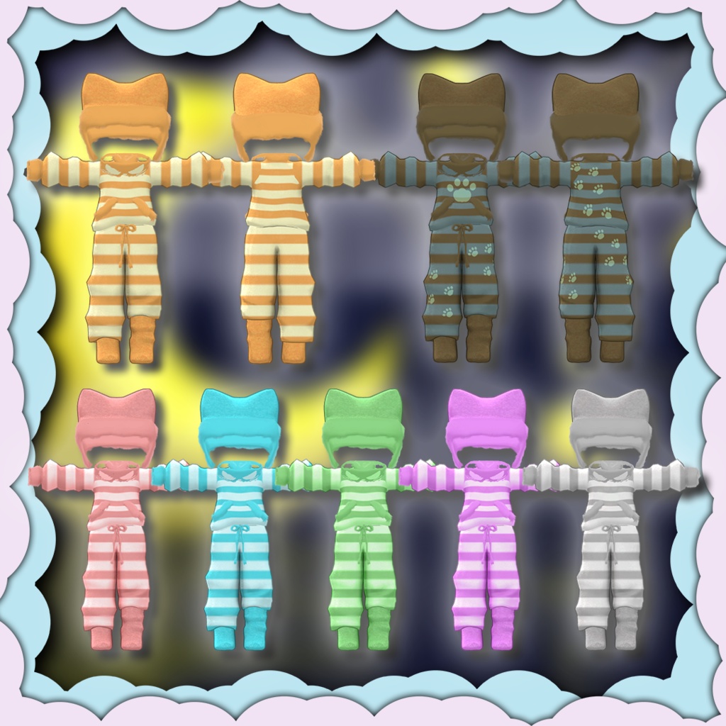 ☆販売開始セール中☆ 光る!もこパジャマ【まめふれんず対応】