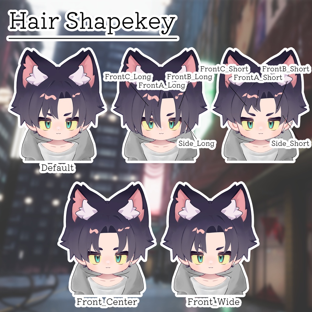 セール中!【キプフェル・リルレオ】Urban Ease Split【髪型・衣装】