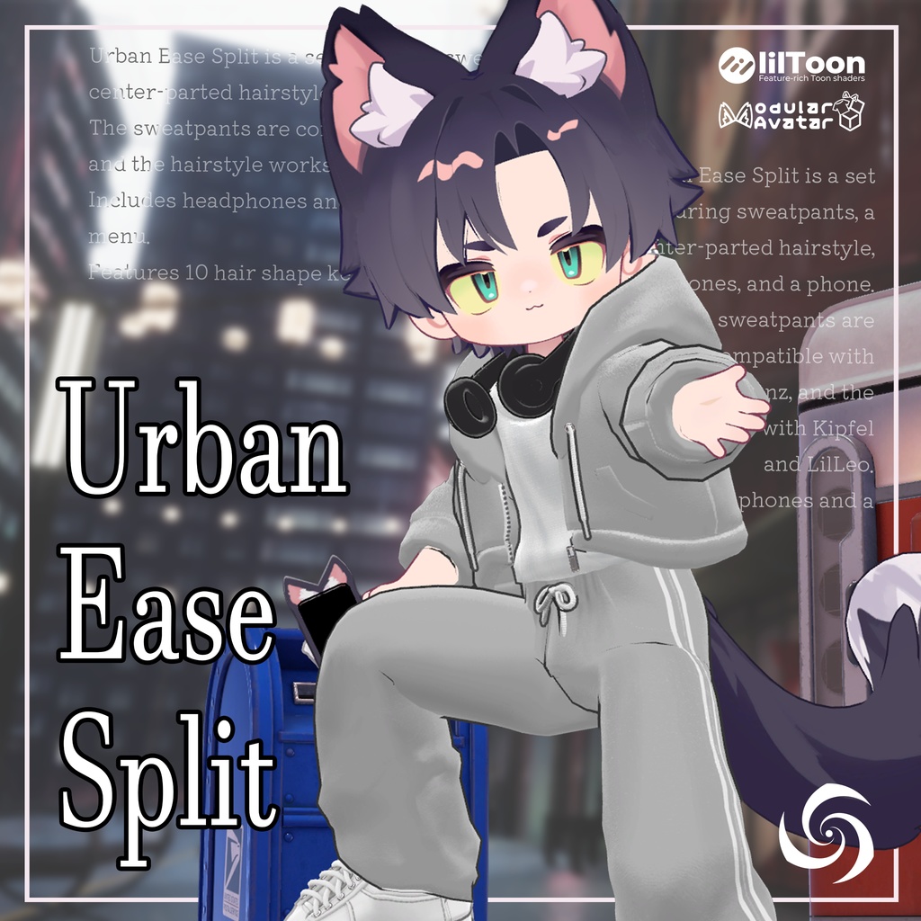 セール中！【キプフェル・リルレオ】Urban Ease Split【髪型・衣装】