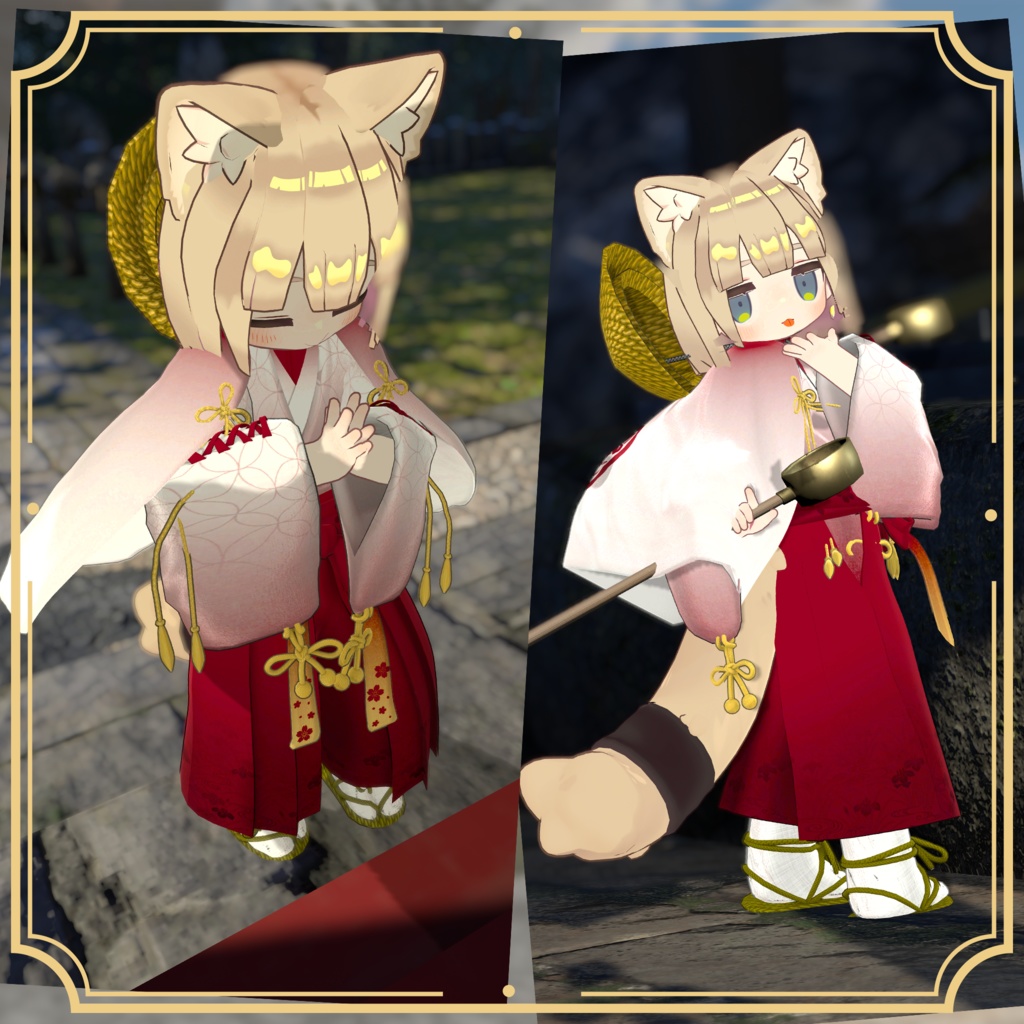 【4/10リリース!】袴和装 花尚武-HanaShobu-【4アバター対応】