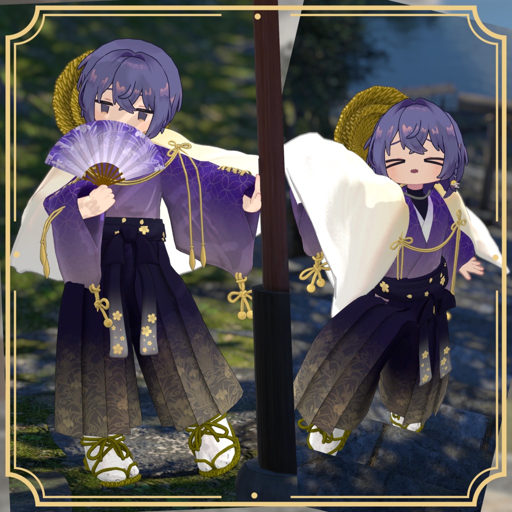 【4/10リリース!】袴和装 花尚武-HanaShobu-【4アバター対応】