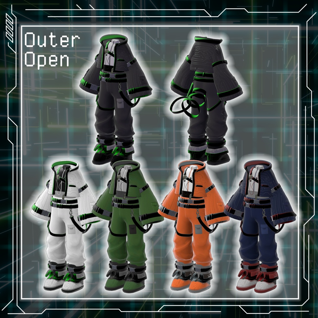 【8/10販売開始!】Cyber Tracer -Tech Wear-【まめふれんず対応】