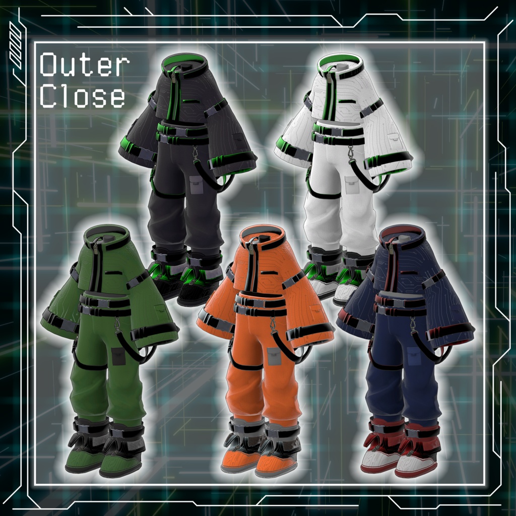 【8/10販売開始!】Cyber Tracer -Tech Wear-【まめふれんず対応】