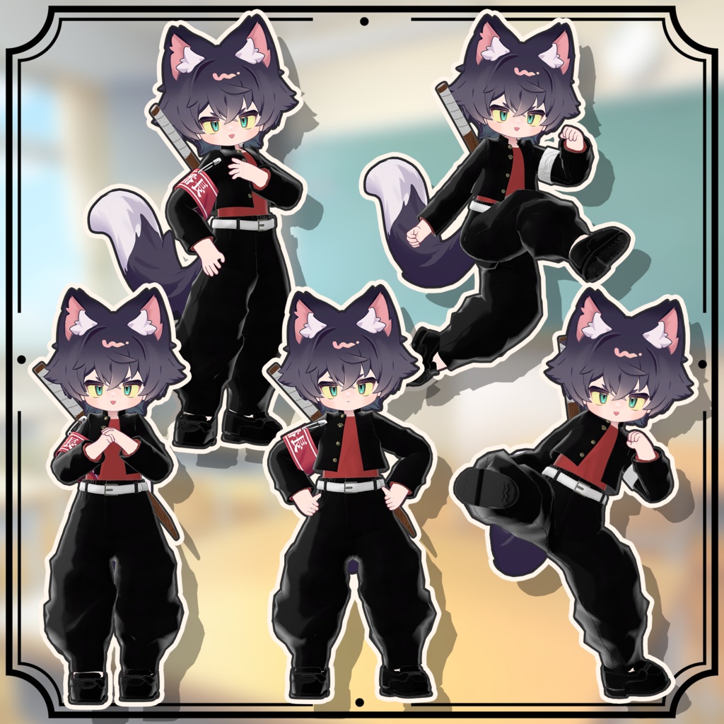 【8/21販売開始!】やんちゃふれんず まめ短ラン【まめふれんず対応】