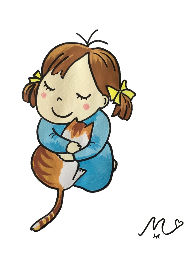 【ジップパーカー】ねこをぎゅっと(Miジンコ)