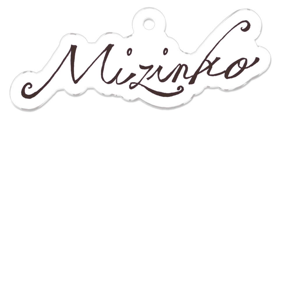 【アクリルキーホルダー】Mizinko（Miジンコ）ロゴ