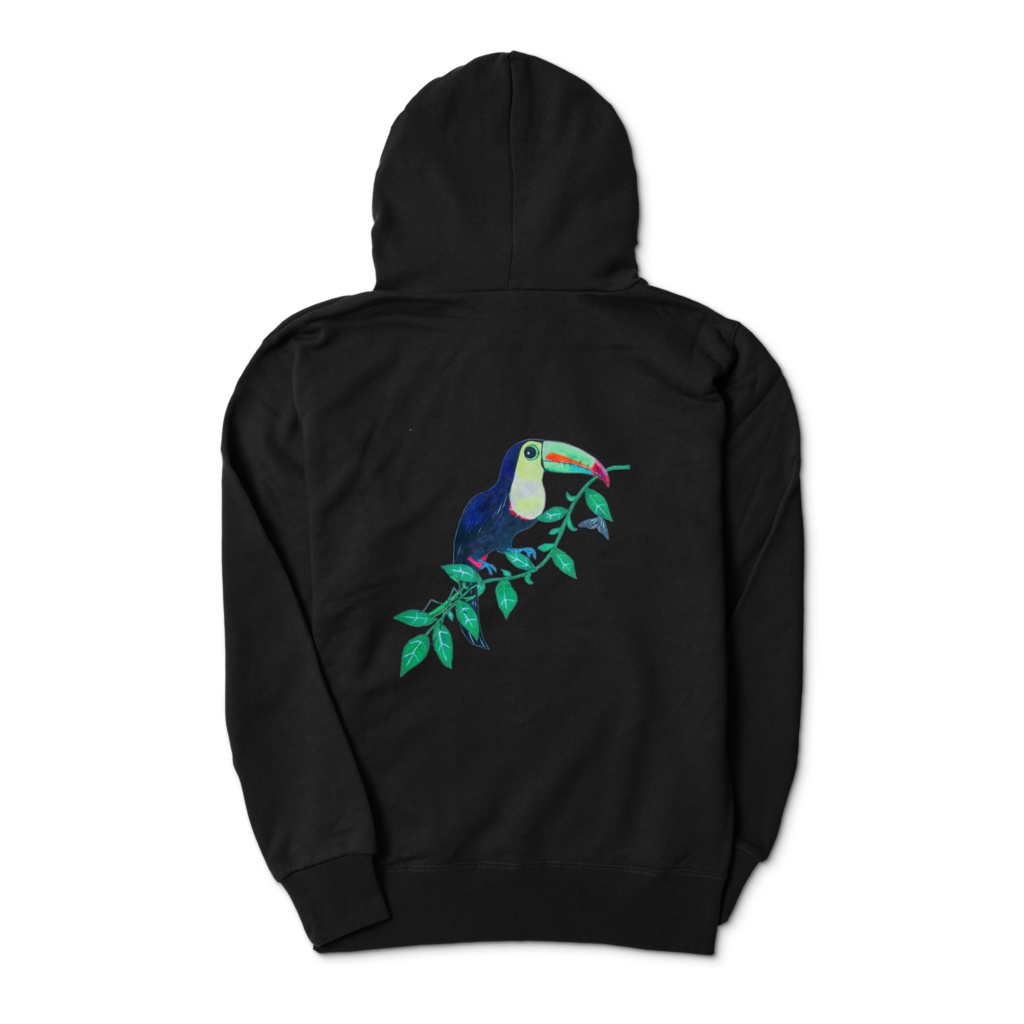 南米のカラフルな鳥『美しいオオハシ』のパーカー