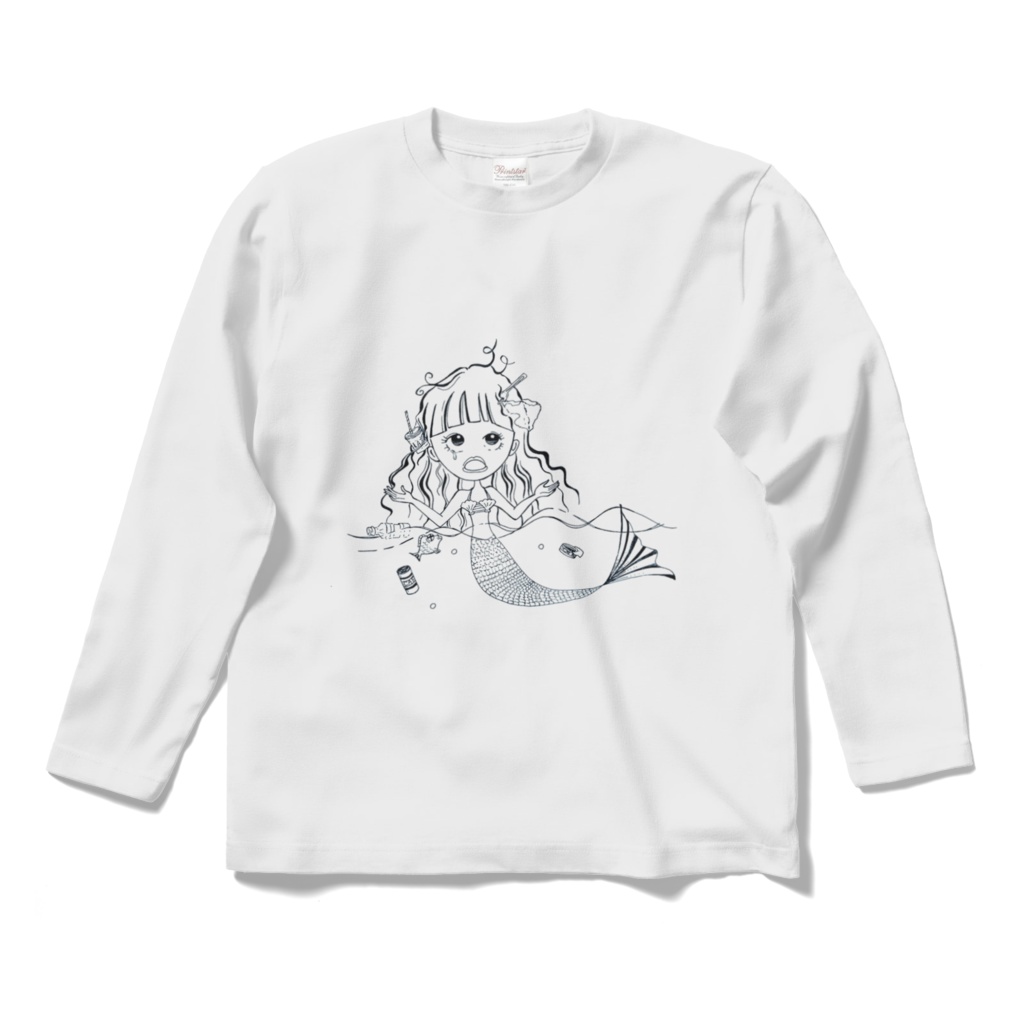 【ロングスリーブTシャツ】マーメイドの涙（Miジンコ）