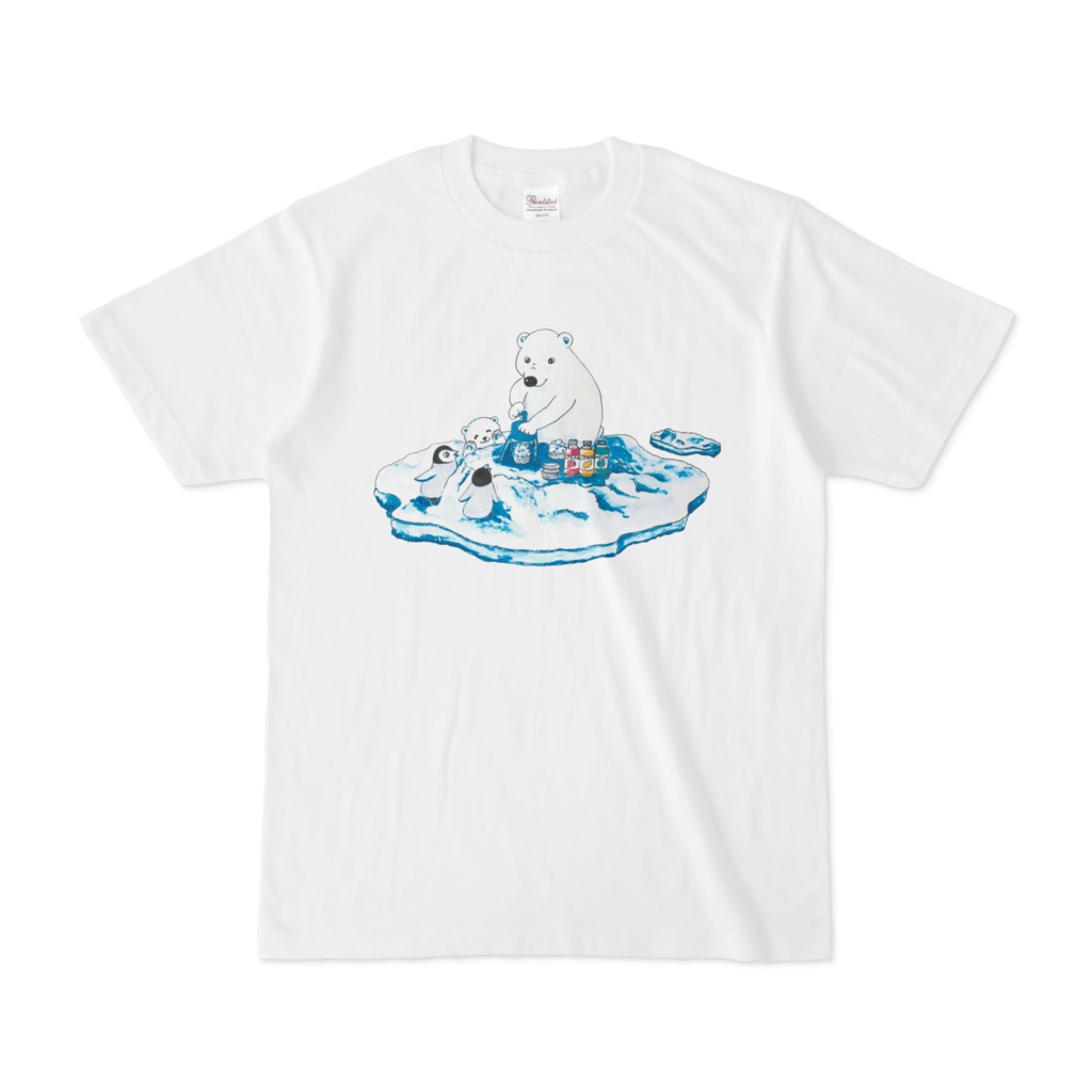 【Tシャツ】シロクマさんとかき氷