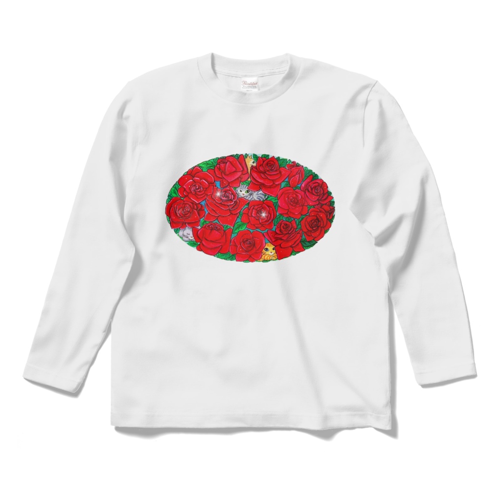 【ロングTシャツ】薔薇園