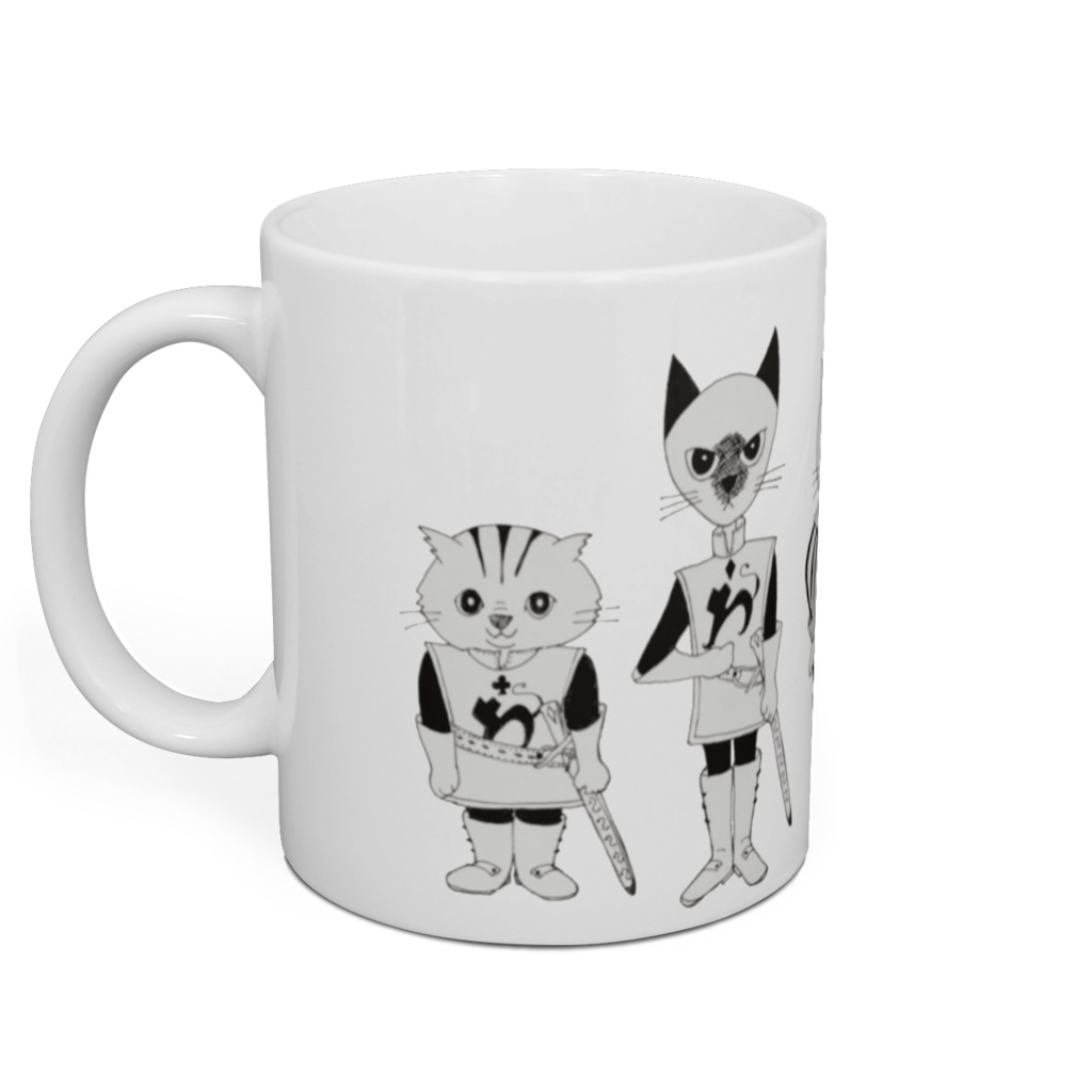 【マグカップ】猫の王様と兵士達