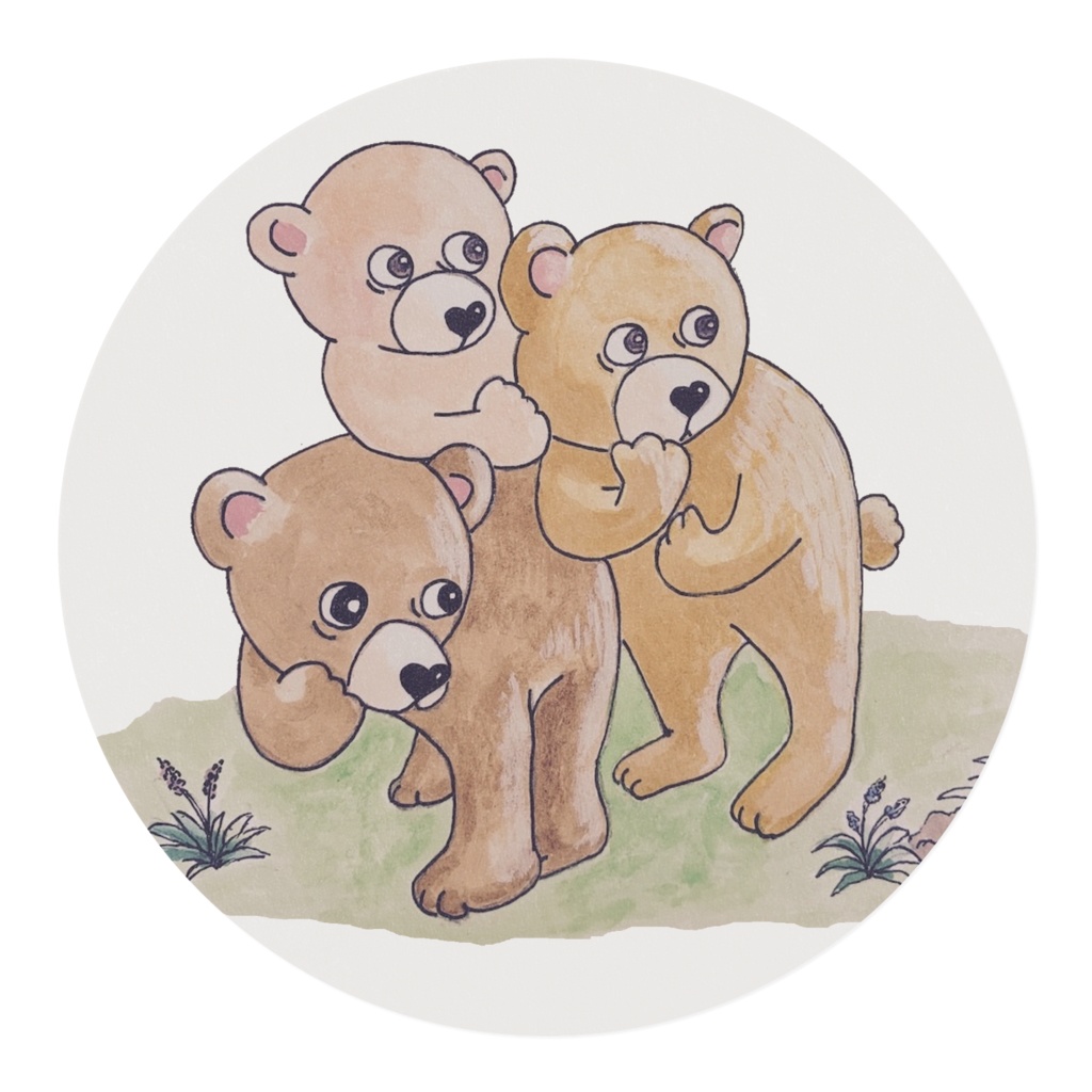 【マスキングテープ】熊さんと未知生物の遭遇