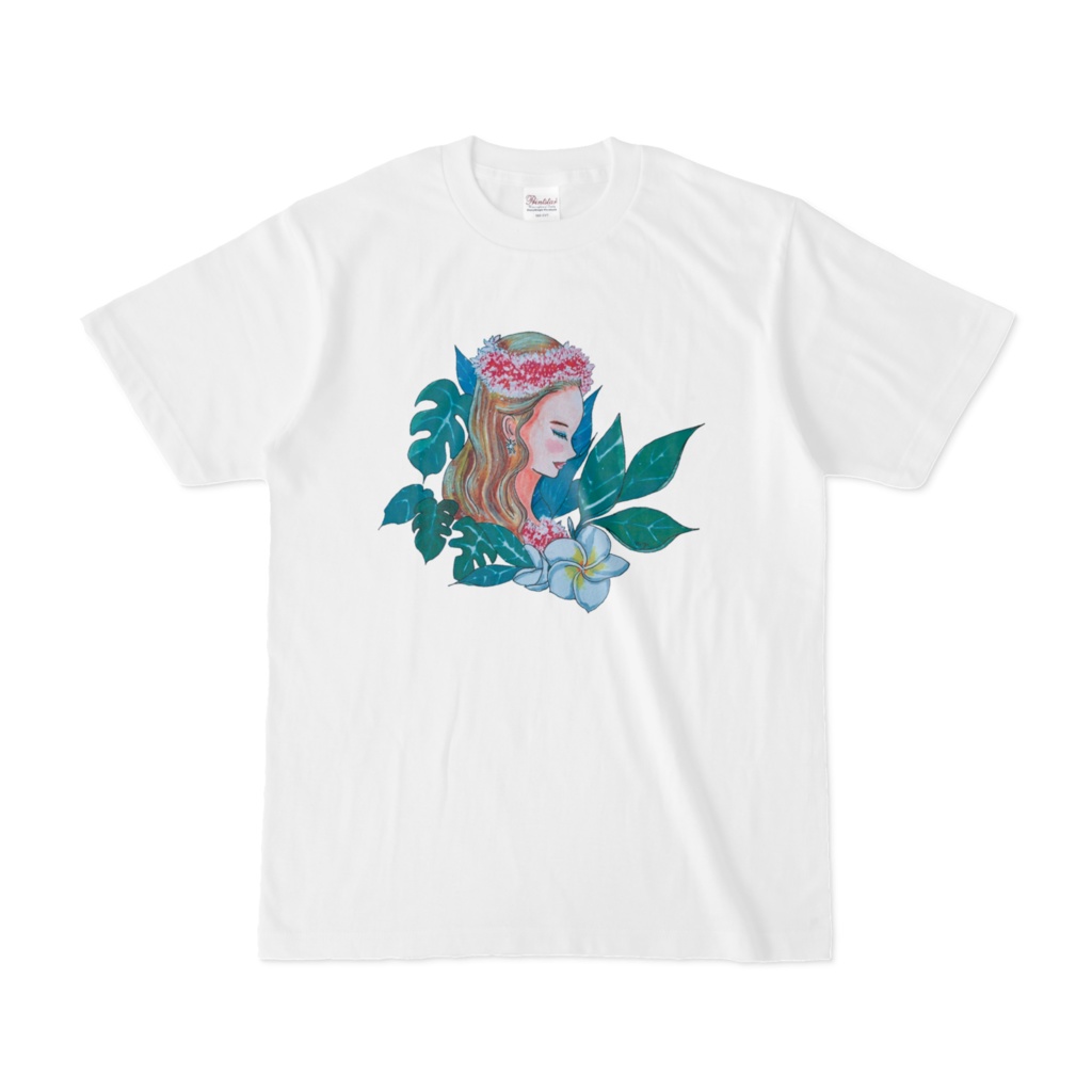 【Tシャツ】トロピカルプランツとフラガール