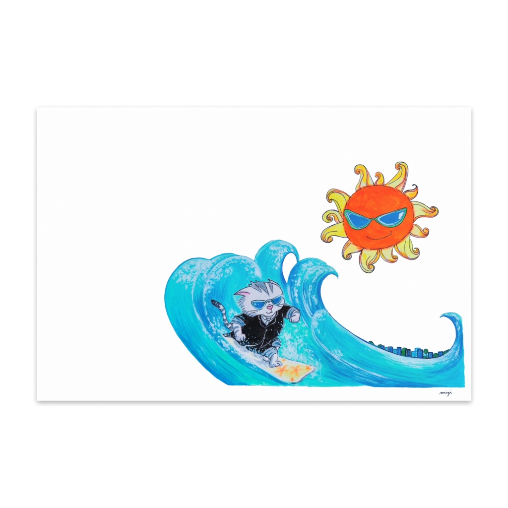 【ポストカード】常夏のビーチにワープ