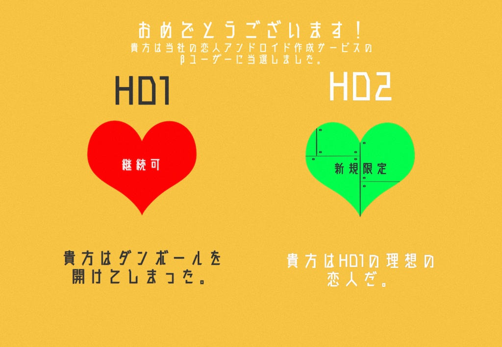 CoCシナリオ『恋人デリバリー』