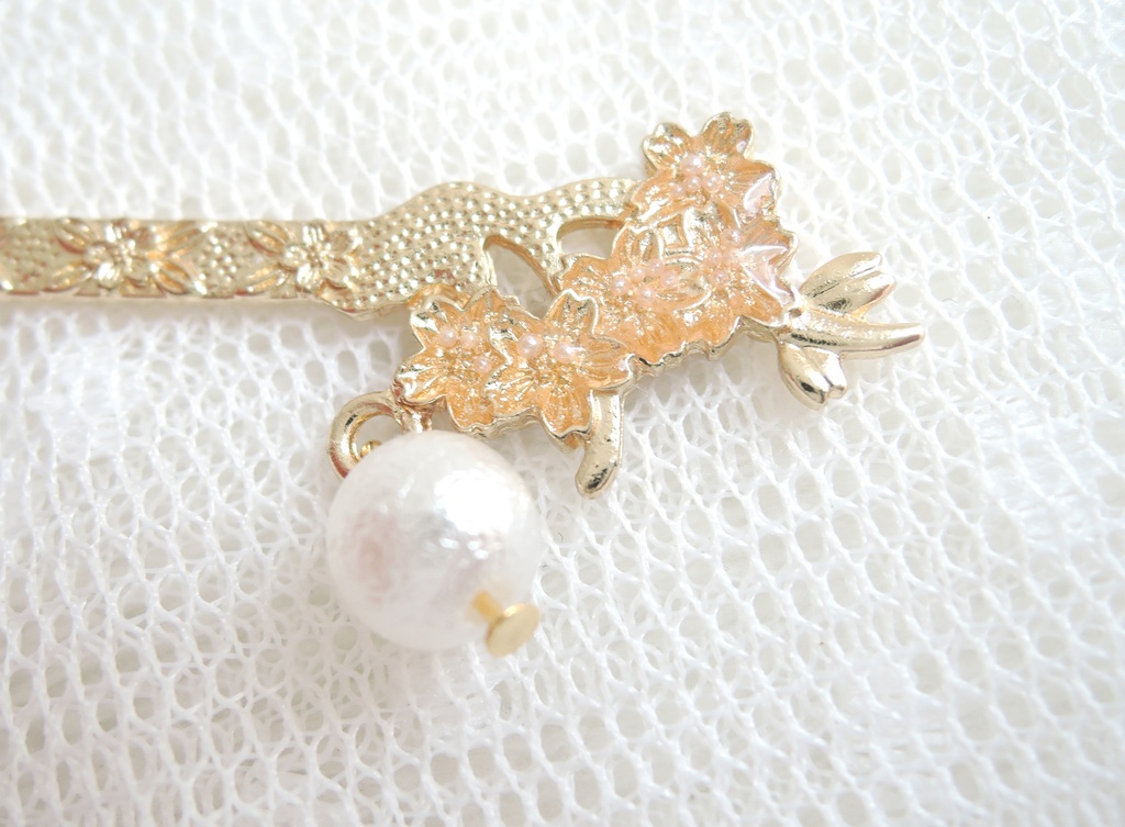 金属製しおり 花ぼんぼり