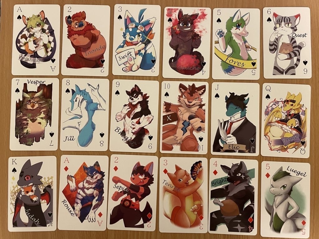 Kigukemo Playing Cards【けモケット10、JMoF2022発売作品】