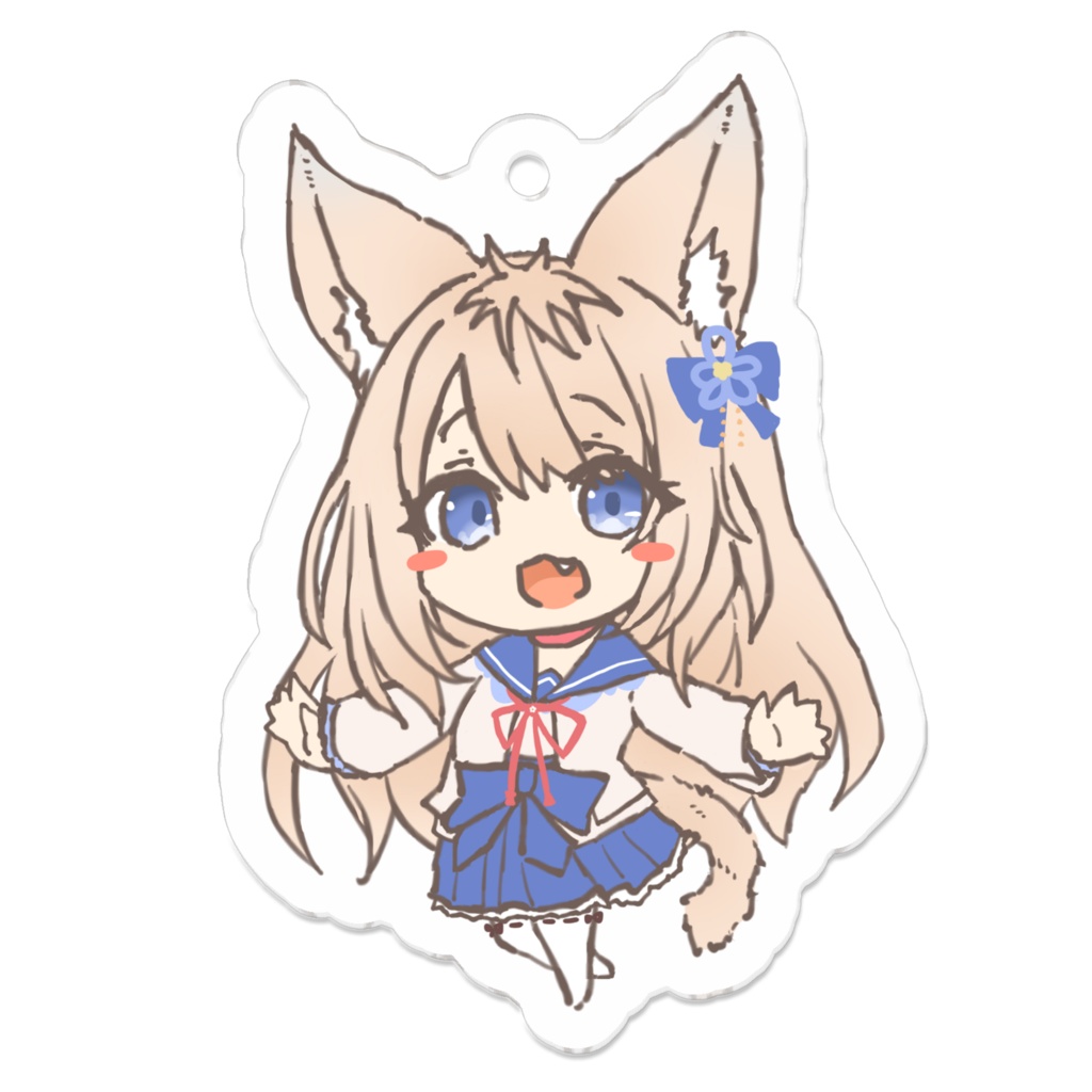 【縁りて此の葉は紅に】もみじちゃんアクリルキーホルダー