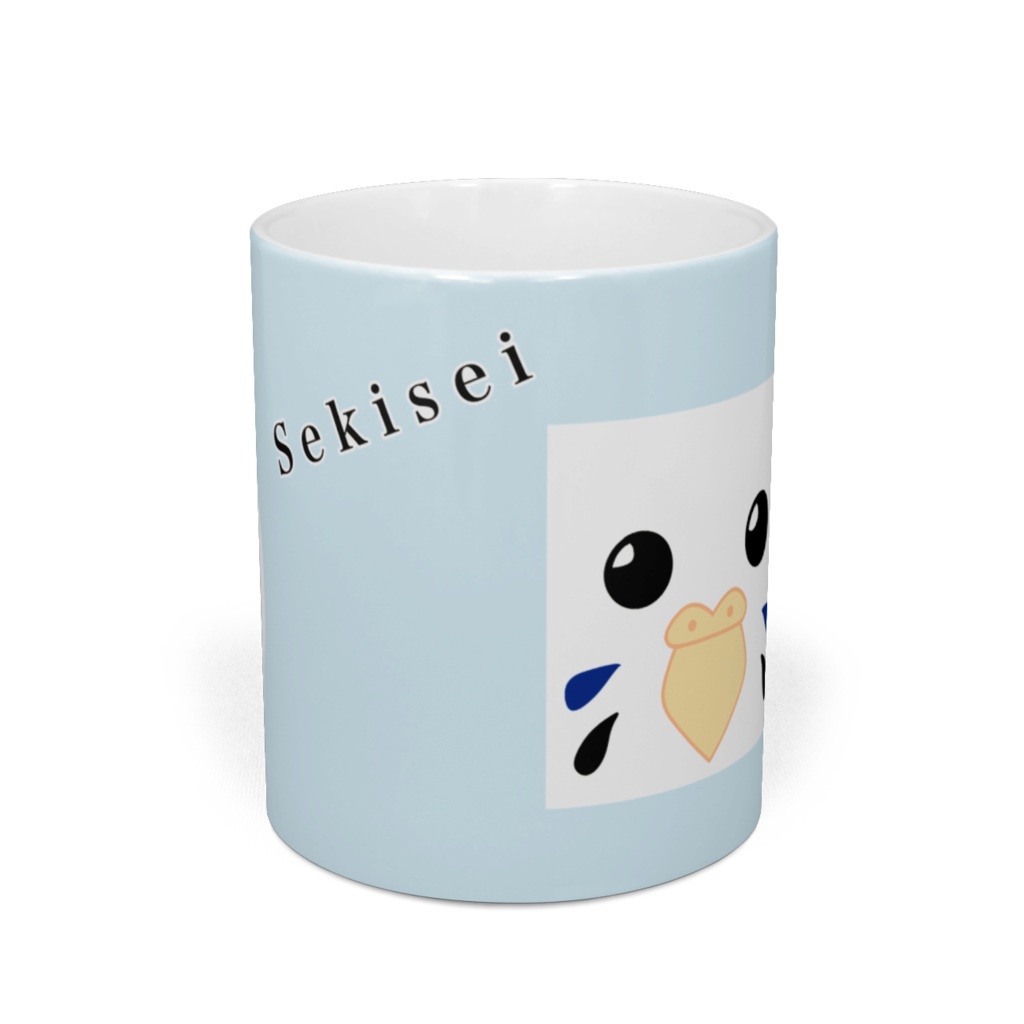 ひっくり返りセキセイインコ のマグカップ