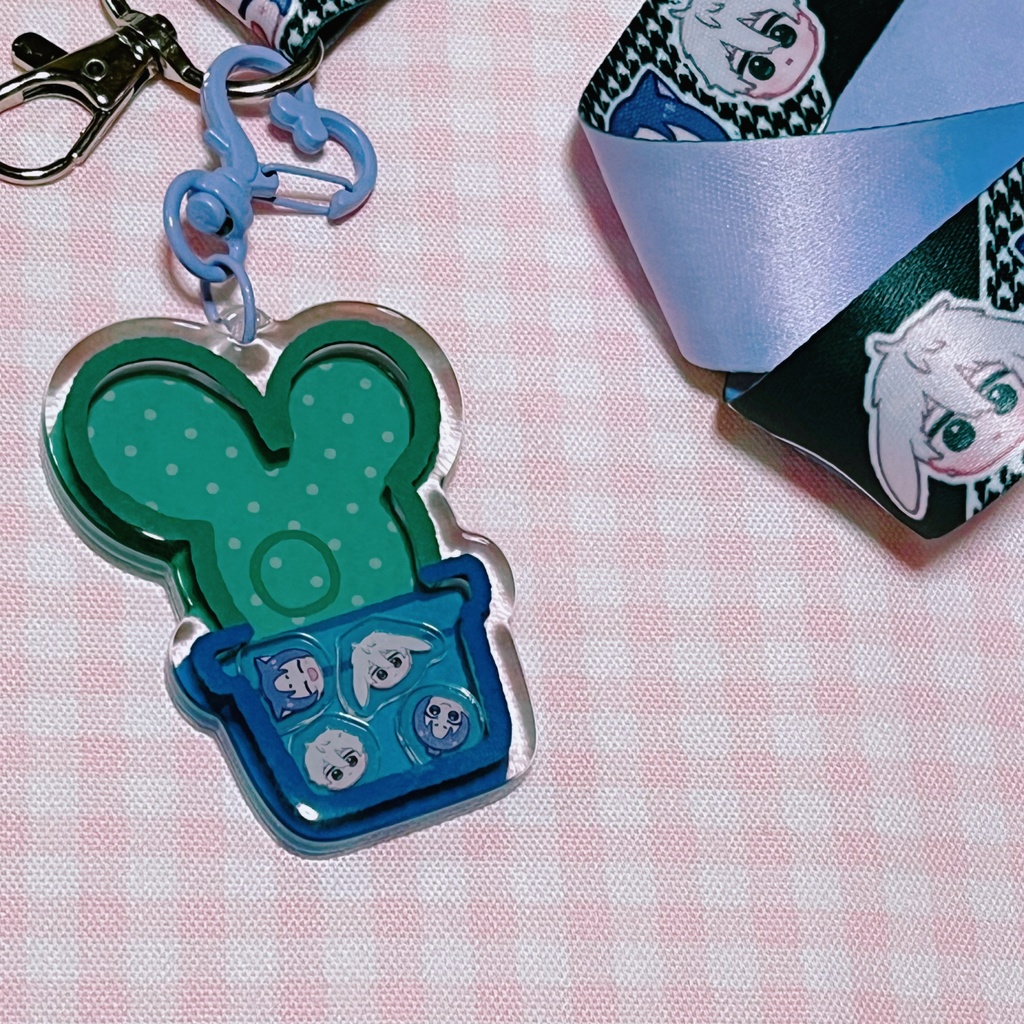 【ngro】ネックストラップ+シャカシャカアクキー