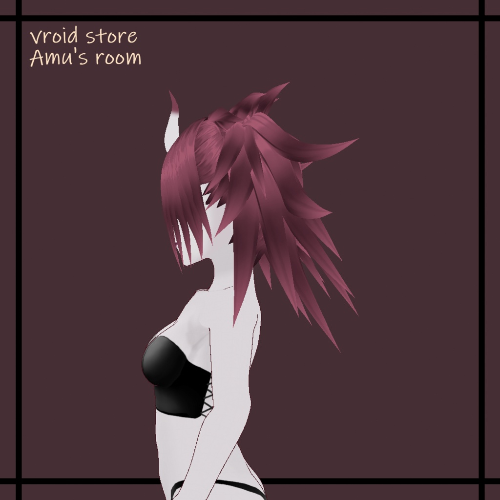 ヘアプリセット【トゲトゲツインテール】/hair_presets【spiky twin tail】