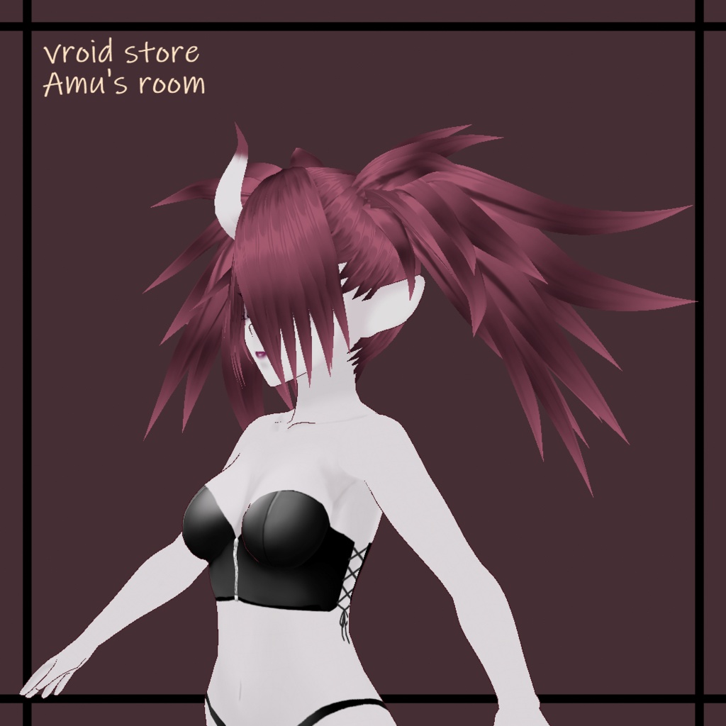 ヘアプリセット【トゲトゲツインテール】/hair_presets【spiky twin tail】