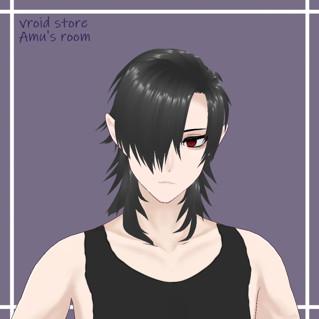 ヘアプリセット【オールバック&目隠しヘアー】