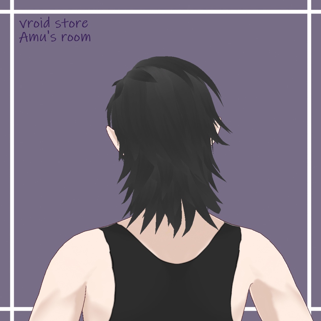 ヘアプリセット【オールバック&目隠しヘアー】