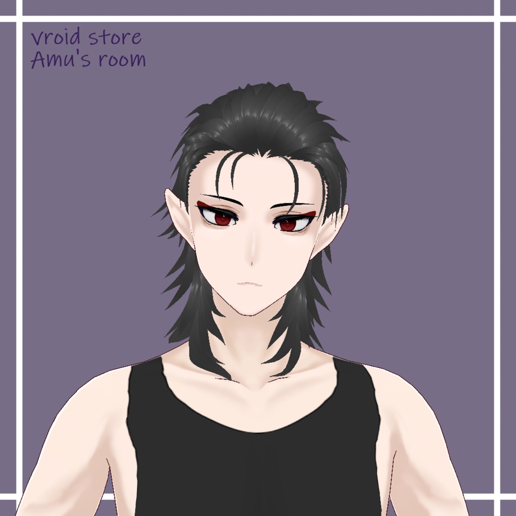 ヘアプリセット【オールバック&目隠しヘアー】