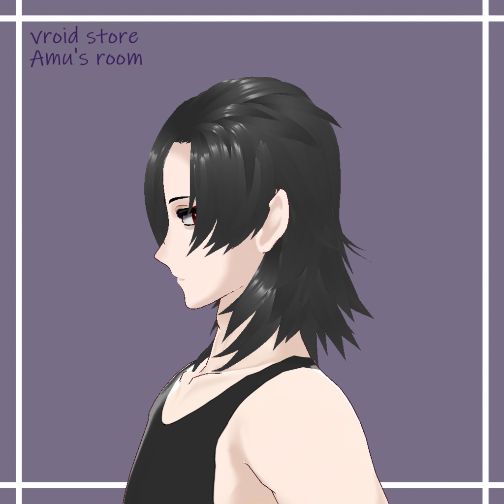 ヘアプリセット【オールバック&目隠しヘアー】