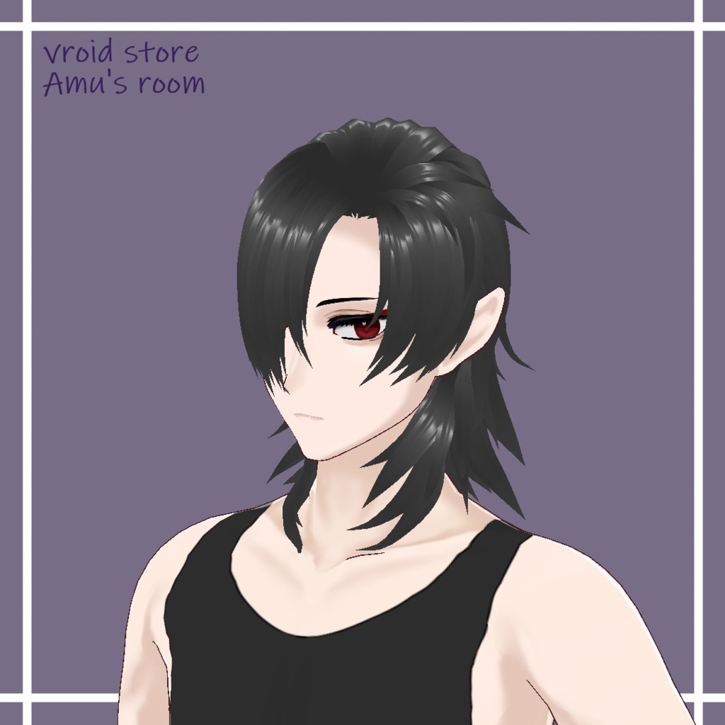 ヘアプリセット【オールバック&目隠しヘアー】