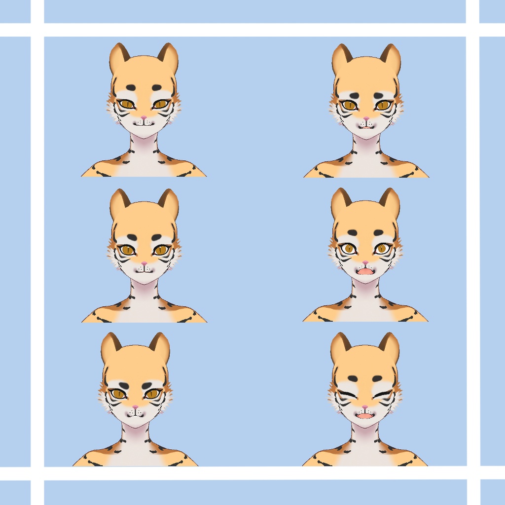 【無料有】獣人トラ娘素体/Beastman Tiger Girl Body