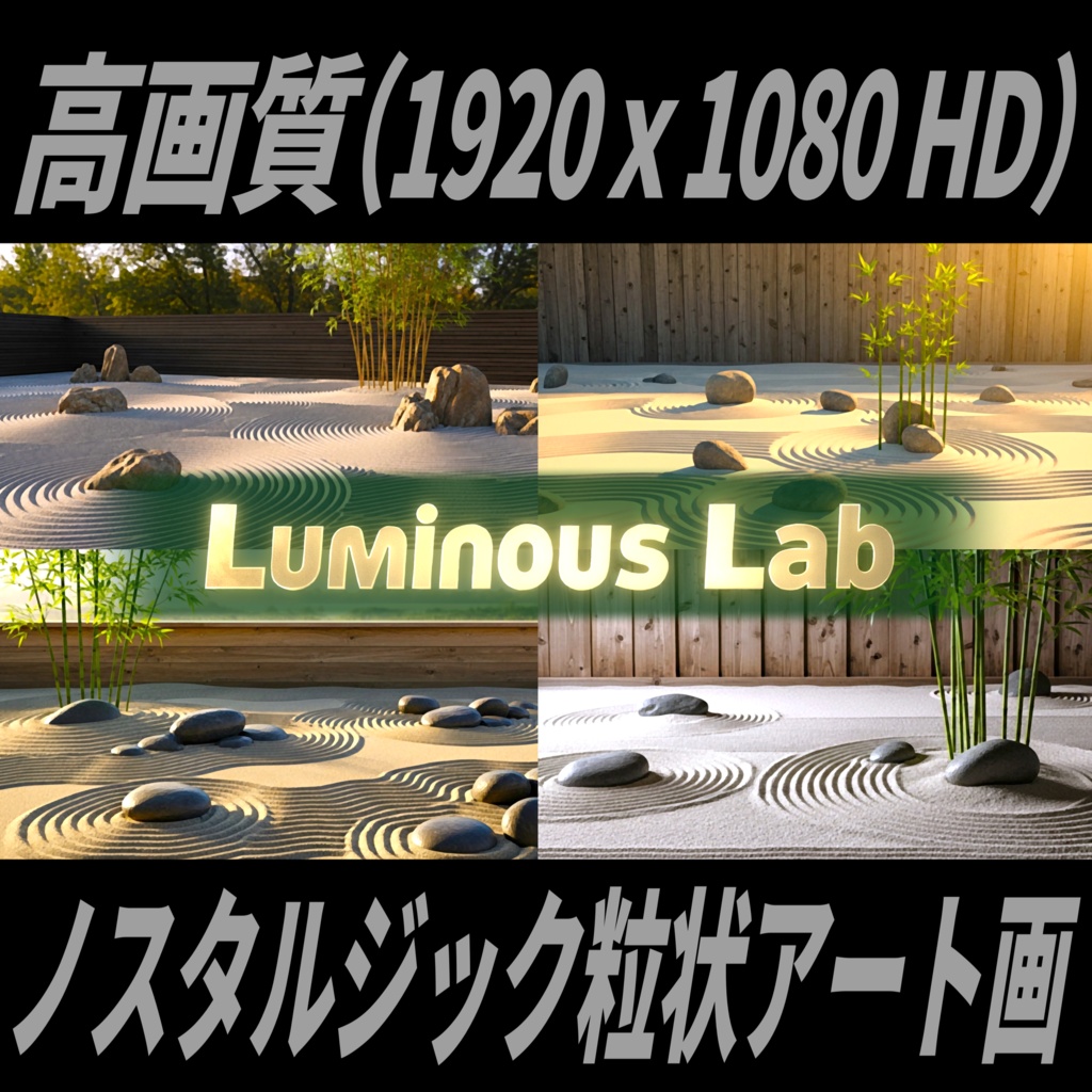 【美しい庭】ノスタルジック粒状アート画｜No0074｜背景画像・背景デザイン（PNG）