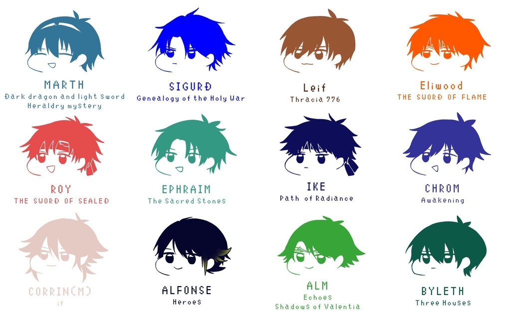 FE歴代主人公缶バッジ