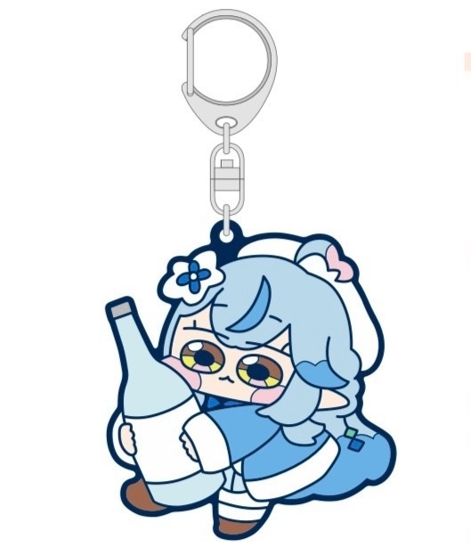 雪花ラミィ　ラバーキーホルダー