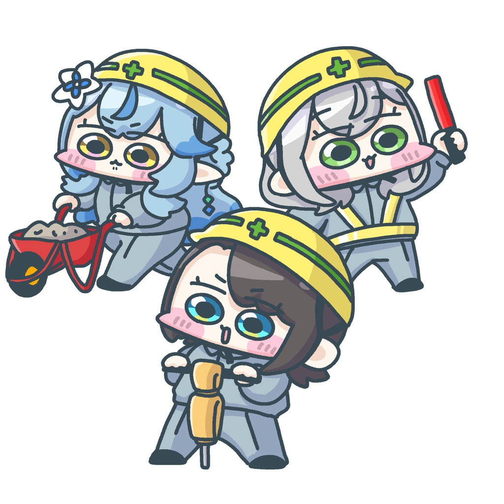 BIG3工事現場風アクスタセット