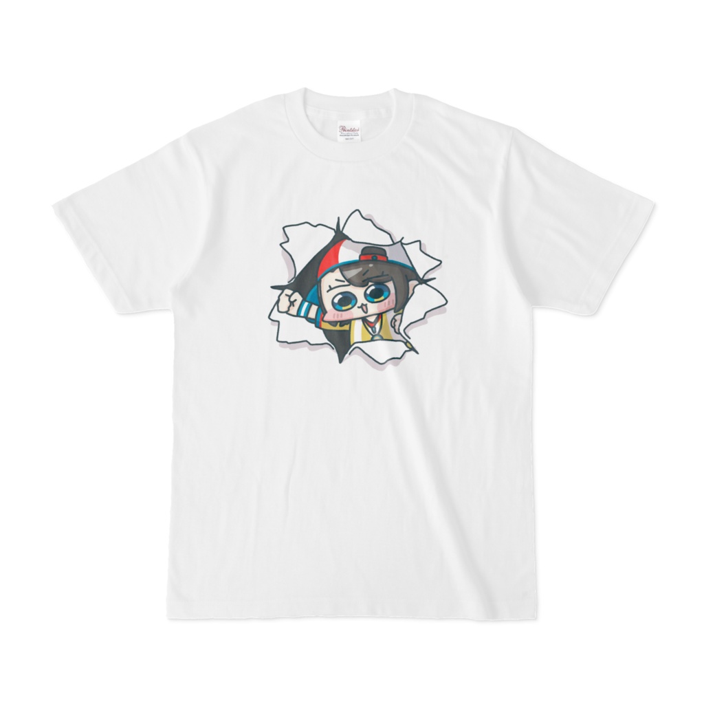 大空スバル　胸部ぶち抜きTシャツ