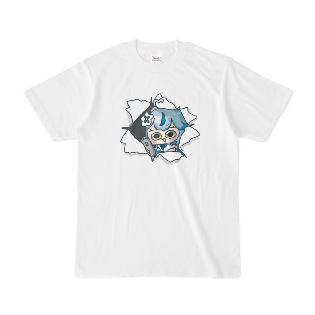 雪花ラミィ　背中の皮を捧げよTシャツ