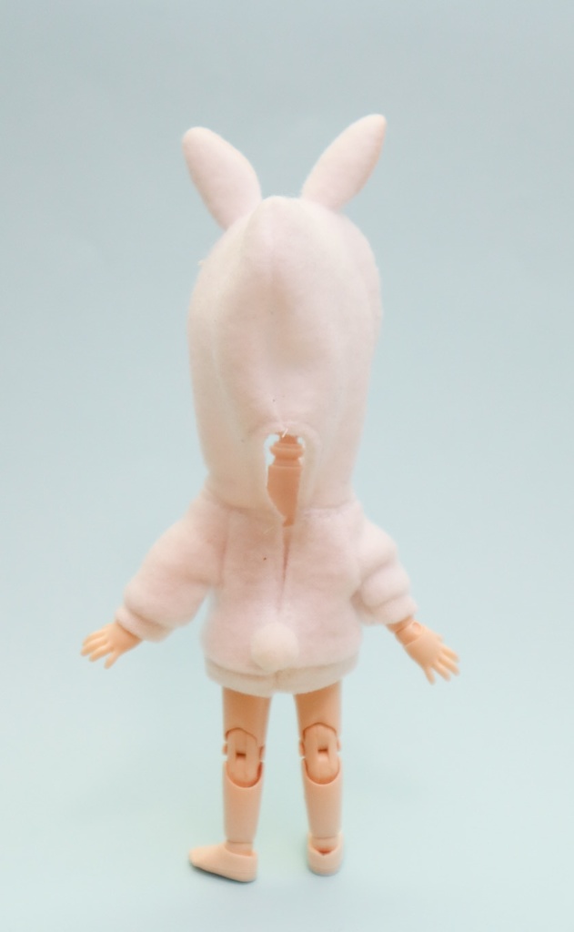 【オビツ11】うさちゃんパーカー