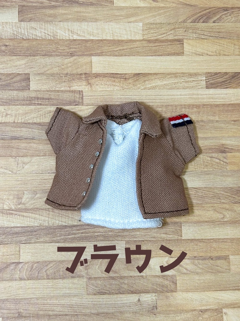 Vネックタンク&シャツセット
