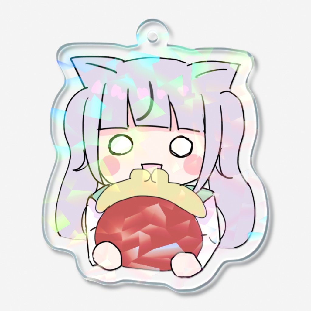 ホログラムミニアクリルキーホルダー/ちょきん