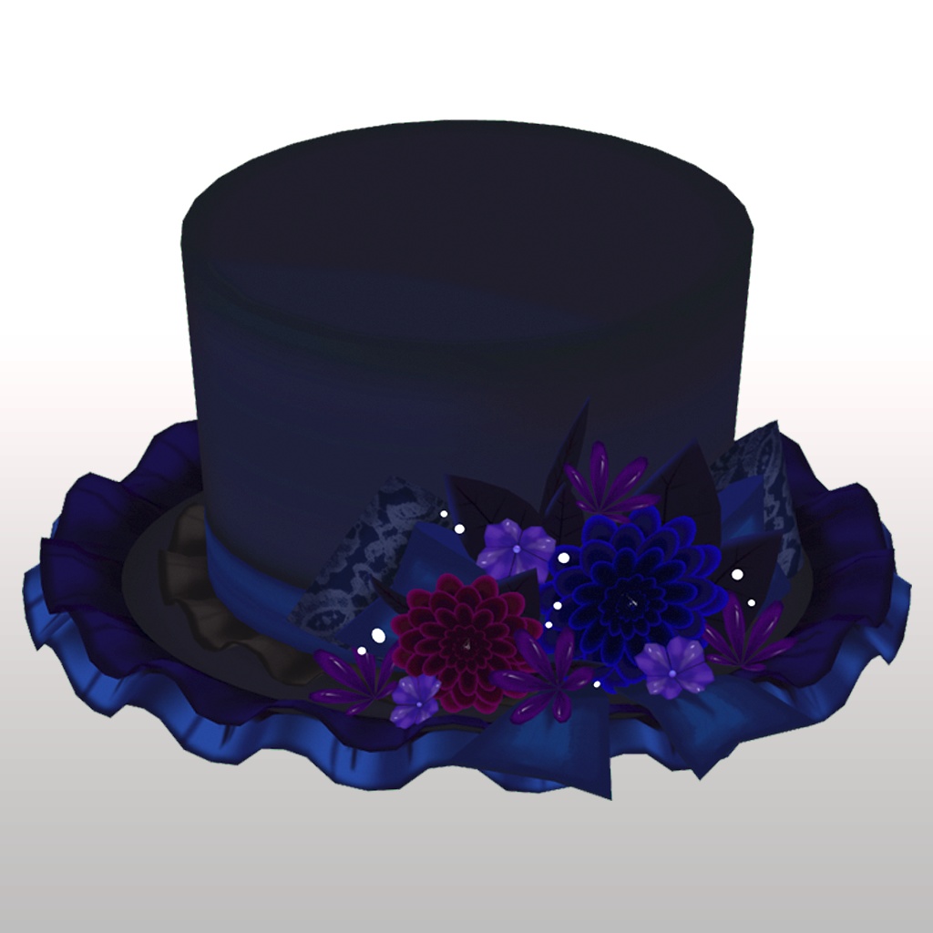 ゴシック系のミニ帽子