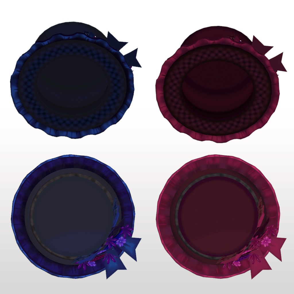 ゴシック系のミニ帽子