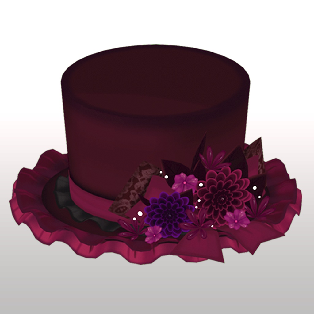 ゴシック系のミニ帽子