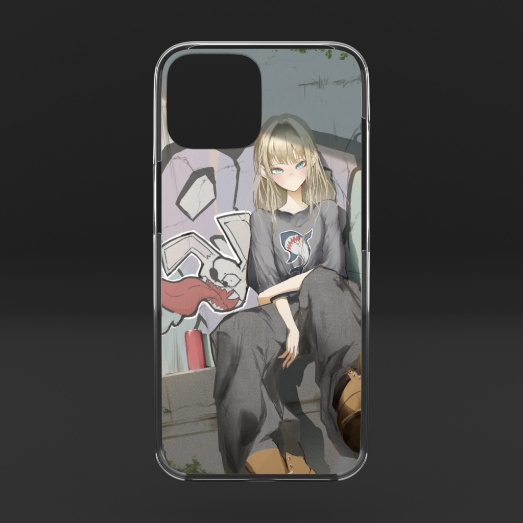 【Original Art「Street girl」】クリアiPhoneケース(シリーズ12~16)