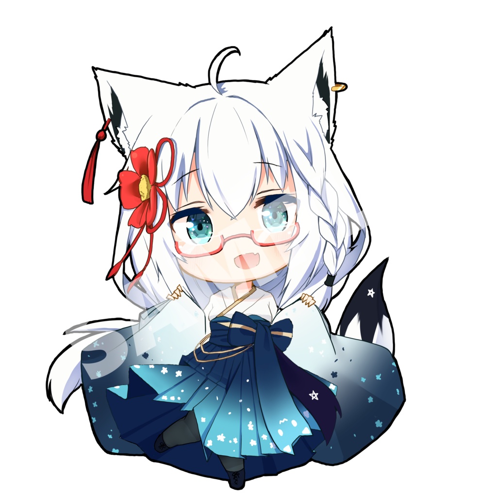 【非公式】白上フブキ -正月衣装-【アクリルキーホルダー】