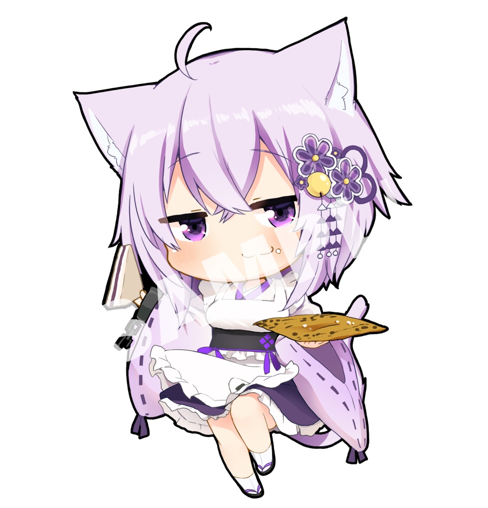 【非公式】猫又おかゆ -正月衣装-【アクリルキーホルダー】